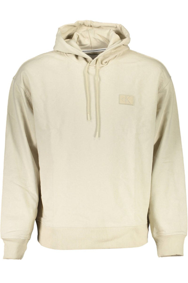 SEO. Calvin Klein Sweatshirt Herren – Kapuzenpullover aus recycelter Baumwolle | Beige - Beige Linkreich