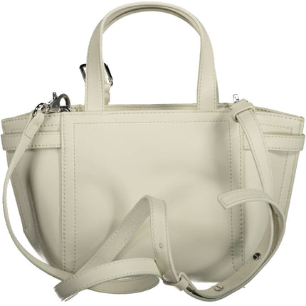 CALVIN KLEIN Damen Tasche Weiß – Recyceltes Polyester mit Schultergurt
