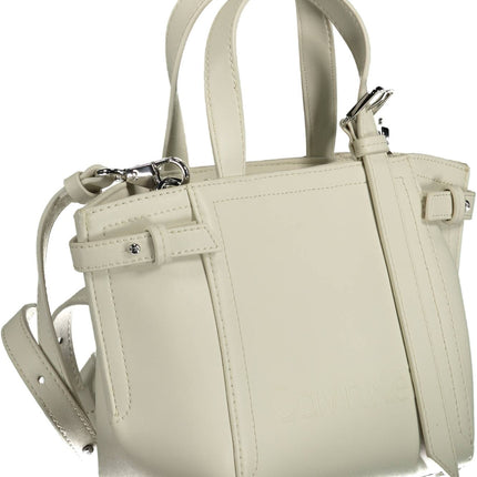 CALVIN KLEIN Damen Tasche Weiß – Recyceltes Polyester mit Schultergurt