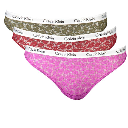 CALVIN KLEIN Brasilianische Slips Damen – Dreierpack in Grün | Elastischer Bund