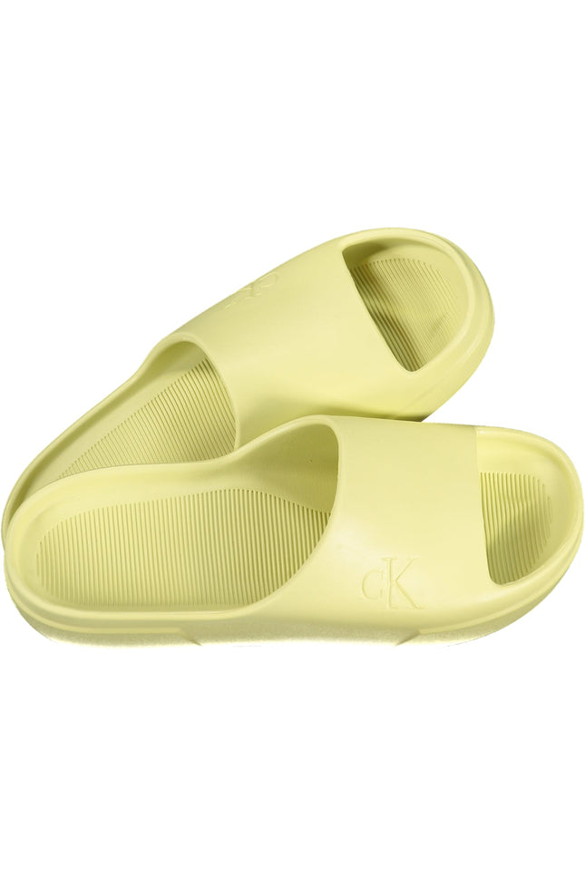 Calvin Klein Pantoffeln Herren – Gelbe Hausschuhe aus Poliuretano für Frühjahr/Sommer