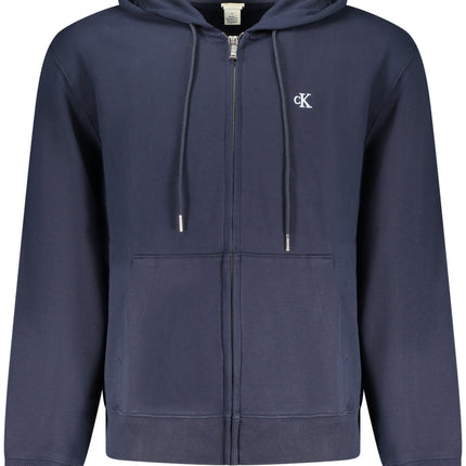 Calvin Klein Herren-Sweatshirt, Blau, Mit Reissverschluss