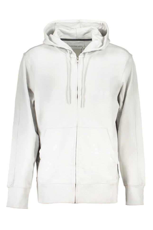 Calvin Klein Herren-Sweatshirt Mit Grauem Zip
