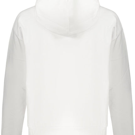 CALVIN KLEIN Damen-Sweatshirt mit Reißverschluss – Weißes Kapuzen-Sweatshirt für Damen