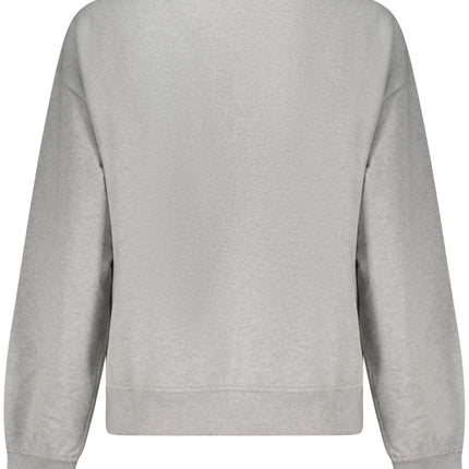 CALVIN KLEIN Sweatshirt Damen Grau – Gebürstet, Rundhalsausschnitt | soulluna