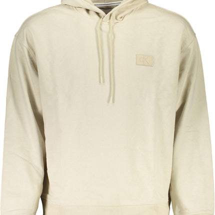 Calvin Klein Sweatshirt Herren – Kapuzenpullover aus recycelter Baumwolle | Beige