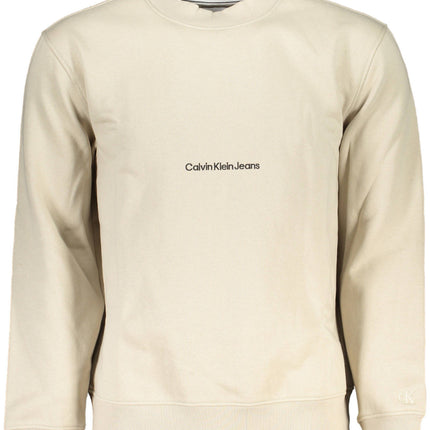 Calvin Klein Beiges Sweatshirt Mit Reissverschluss Für Herren