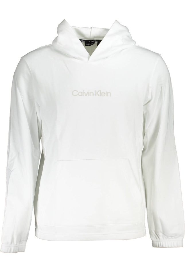Calvin Klein Sweatshirt Herren – Weisses Kapuzen-Sweatshirt ohne Reissverschluss