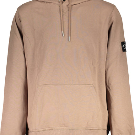 CALVIN KLEIN Sweatshirt Herren Braun – Kapuzenpullover aus Baumwolle für Herbst/Winter