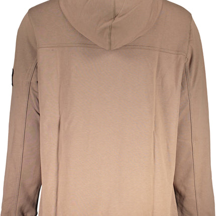 CALVIN KLEIN Sweatshirt Herren Braun – Kapuzenpullover aus Baumwolle für Herbst/Winter
