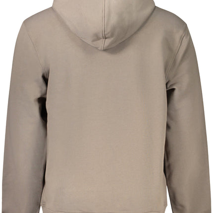 Calvin Klein Sweatshirt Herren mit Reißverschluss – Braun, Kapuze & Logo-Print