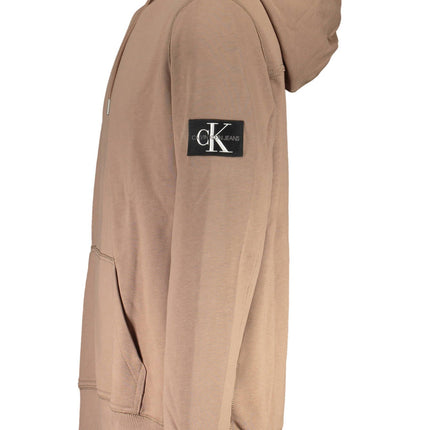 CALVIN KLEIN Sweatshirt Herren Braun – Kapuzenpullover aus Baumwolle für Herbst/Winter