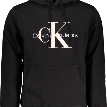 Calvin Klein Schwarzes Herren-Sweatshirt Mit Reissverschluss