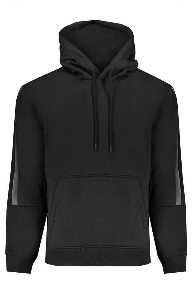 CALVIN KLEIN SCHWARZES HERREN-SWEATSHIRT MIT ZIP-OUT