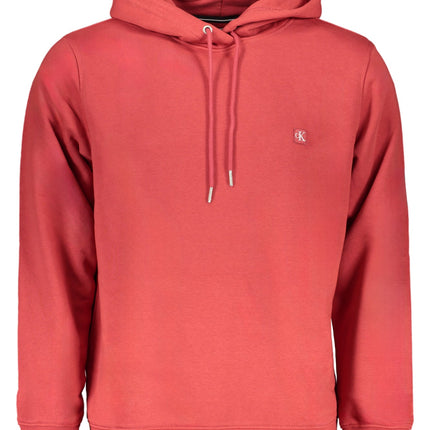 Calvin Klein Sweatshirt Herren Rot – Kapuzenpullover mit Logo-Applikation