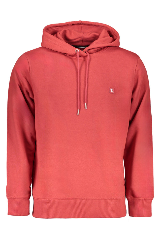 Calvin Klein Sweatshirt Herren Rot – Kapuzenpullover mit Logo-Applikation