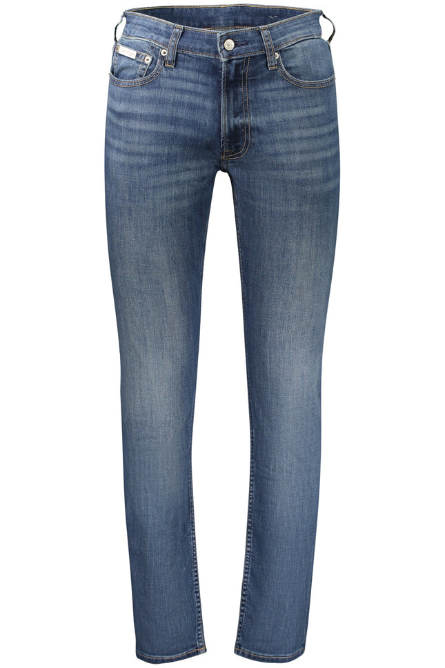 CALVIN KLEIN Herren-Jeans Blau – Schmaler Schnitt mit Used-Look | soulluna.de