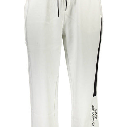Calvin Klein Jogginghose Herren – Weiße Sporthose mit Logo-Stickerei für Herbst/Winter