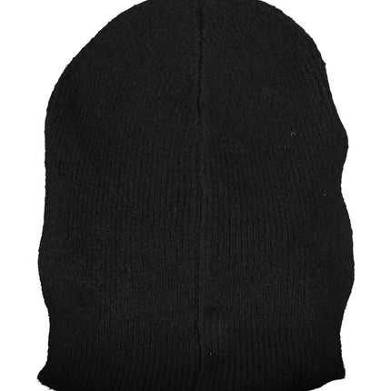 CALVIN KLEIN Schal Herren – Schwarzer Woll-Mix Schal mit Logo-Stickerei