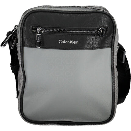 CALVIN KLEIN Umhängetasche Herren Grau – Recyceltes Polyester, verstellbarer Gurt