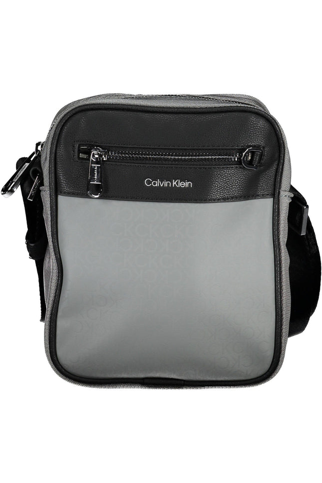 CALVIN KLEIN Umhängetasche Herren Grau – Recyceltes Polyester, verstellbarer Gurt