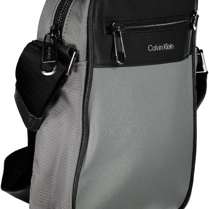 CALVIN KLEIN Umhängetasche Herren Grau – Recyceltes Polyester, verstellbarer Gurt