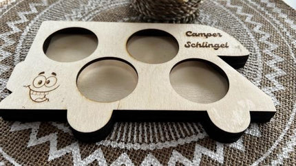 SEO. Camper Schlingel Schnapsträger für 4 Gläser - Linkreich