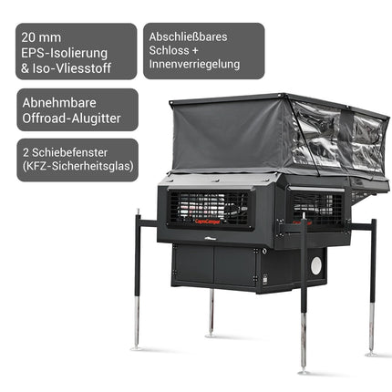 CapraCamper Offroad Wohnkabine – Leichtbau Pickup - Camper mit Hubdach & Isolierung (Offroad) kaufen bei Linkreich – Jetzt entdecken!