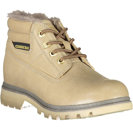 Carrera Beige Damenschuhstiefel – Stiefeletten für Damen mit Schnürsenkeln | soulluna.de