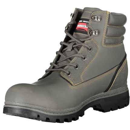 Carrera Graue Herren-Stiefeletten – Schnürstiefel mit Kontrastdetails für Herbst/Winter