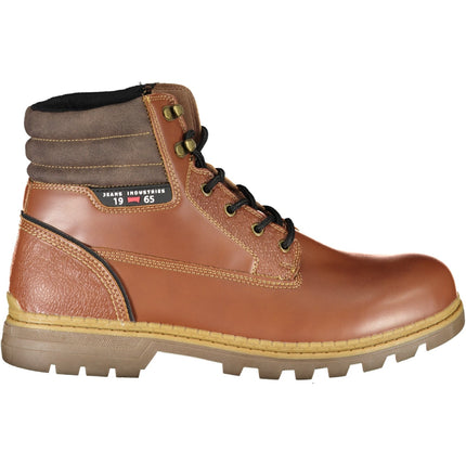 Carrera Graue Herren-Stiefeletten – Schnürstiefel mit Kontrastdetails für Herbst/Winter