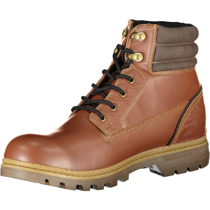Carrera Graue Herren-Stiefeletten – Schnürstiefel mit Kontrastdetails für Herbst/Winter