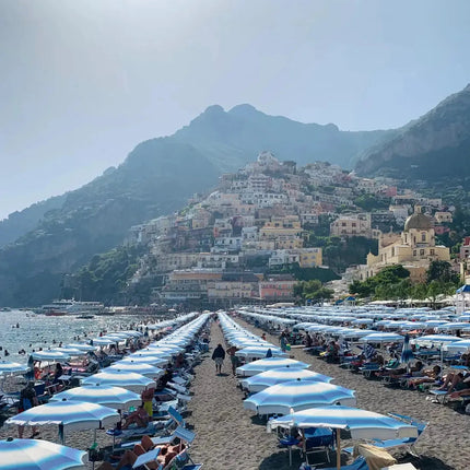 CASA AMALFI BUONGIORNO POSITANO HAND PAINTED CANDLE - Lemon Basil & Mandarin