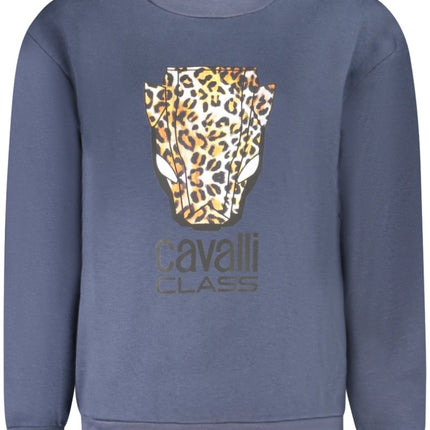 SEO. Cavalli Class Graues Sweatshirt Mit Reissverschluss Für Damen - Blau Linkreich