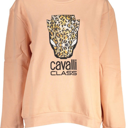 SEO. Cavalli Class Graues Sweatshirt Mit Reissverschluss Für Damen - Rosa Linkreich