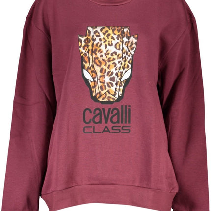 SEO. Cavalli Class Graues Sweatshirt Mit Reissverschluss Für Damen - Violett Linkreich