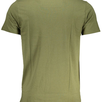 SEO. Cavalli Class Grünes Kurzärmeliges Herren - T-Shirt - Blau Linkreich