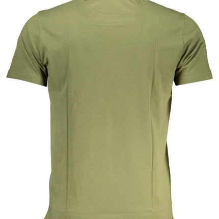 SEO. Cavalli Class Herren - Kurzärmeliges T-Shirt Blau - Schwarz Linkreich