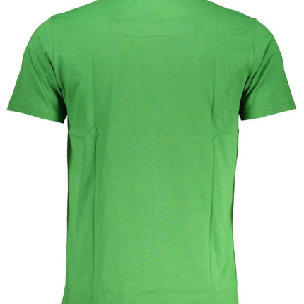 SEO. Cavalli Class Herren - Kurzärmeliges T-Shirt Blau - Schwarz Linkreich