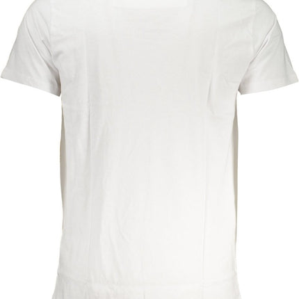 SEO. Cavalli Class Herren-Kurzärmeliges T-Shirt Weiss - Weiß Linkreich