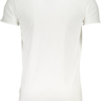 SEO. CAVALLI CLASS Herren T-Shirt Kurzarm Schwarz – Premium Baumwolle mit Elastan - Blau Linkreich