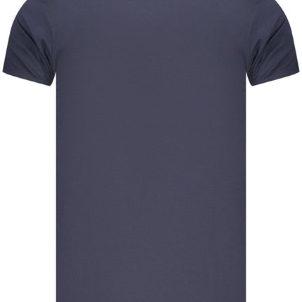 SEO. CAVALLI CLASS Herren T-Shirt Kurzarm Schwarz – Premium Baumwolle mit Elastan - Blau Linkreich