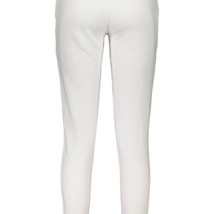 SEO. CAVALLI CLASS Jogginghose Damen – Weisse Sporthose mit Stickerei & elastischem Bund - Rosa Linkreich