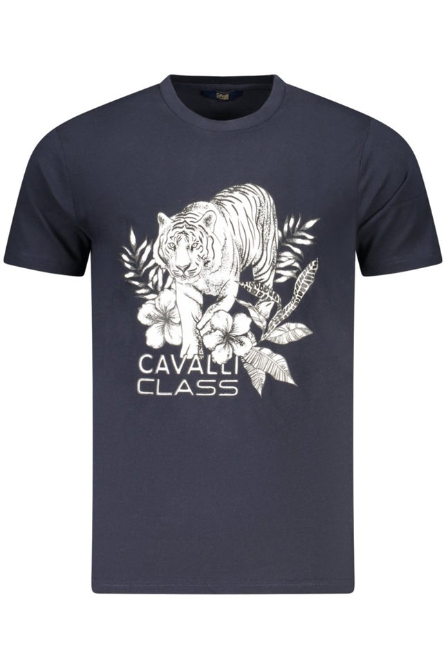 SEO. Cavalli Class Kurzarm - T-Shirt Herren Blau - Blau Linkreich