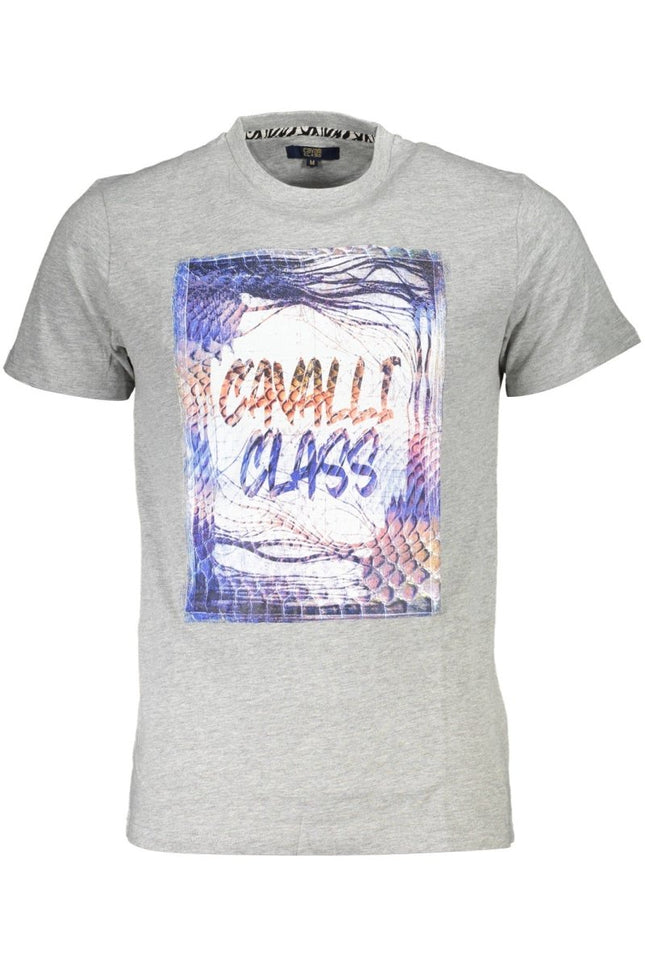 SEO. Cavalli Class Kurzarm-T-Shirt Herren Grau - Grau Linkreich