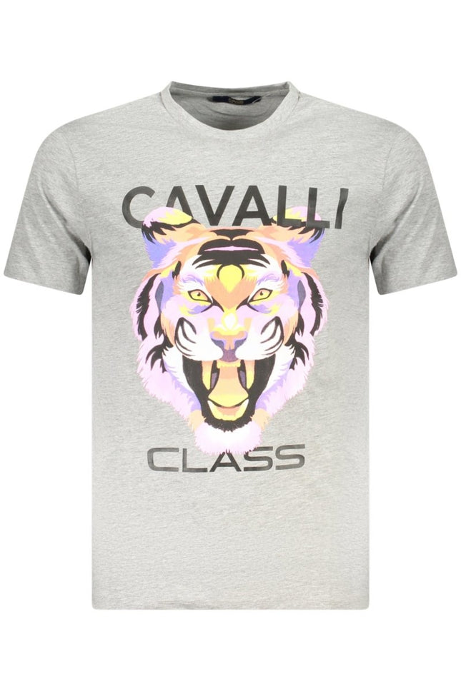 SEO. Cavalli Class Kurzarm - T-Shirt Herren Grau - Grau Linkreich