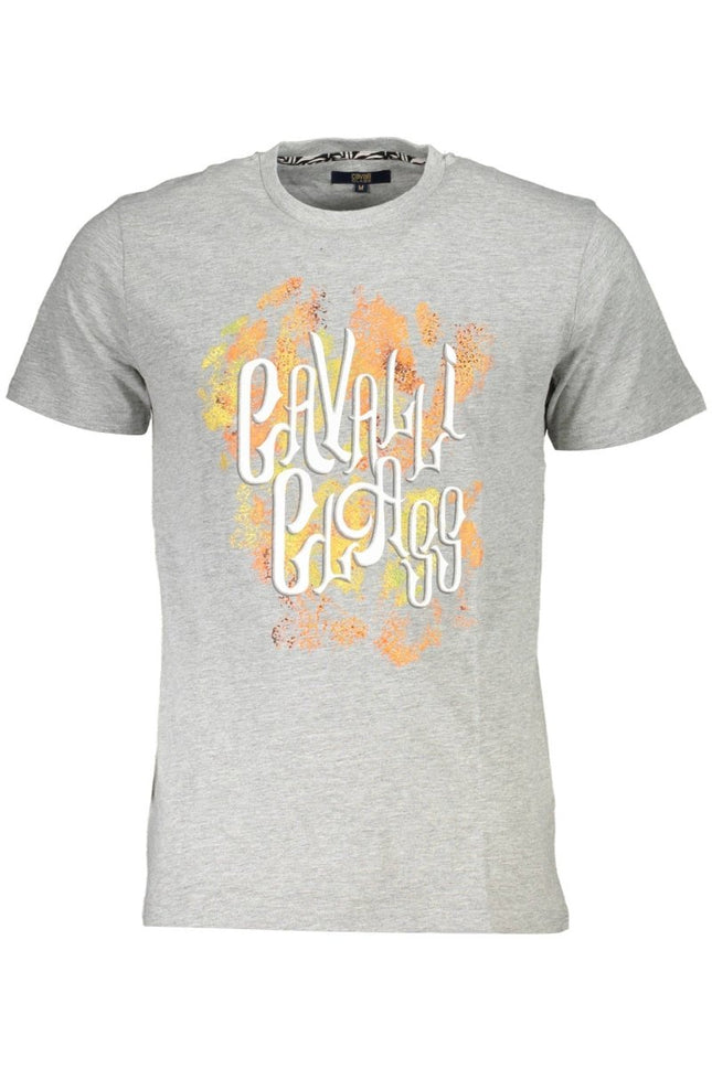 SEO. Cavalli Class Kurzarm-T-Shirt Herren Grau - Grau Linkreich
