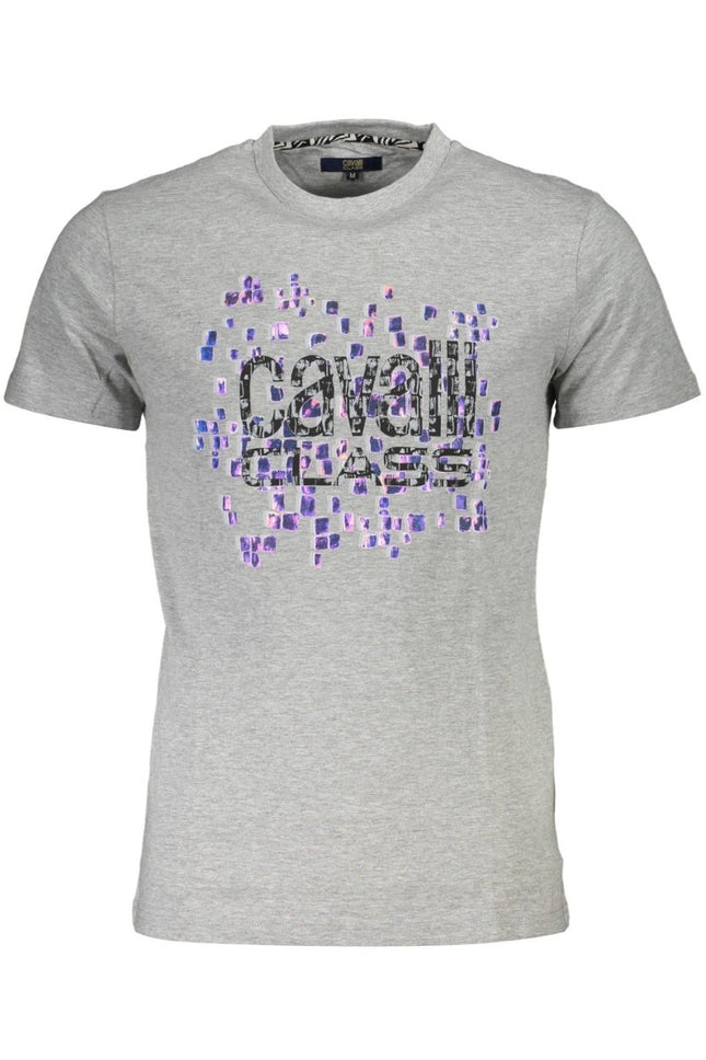 SEO. Cavalli Class Kurzarm - T-Shirt Herren Grau - Grau Linkreich