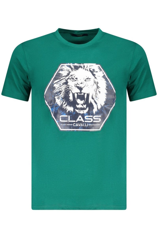 SEO. Cavalli Class Kurzarm-T-Shirt Herren Grün - Grün Linkreich