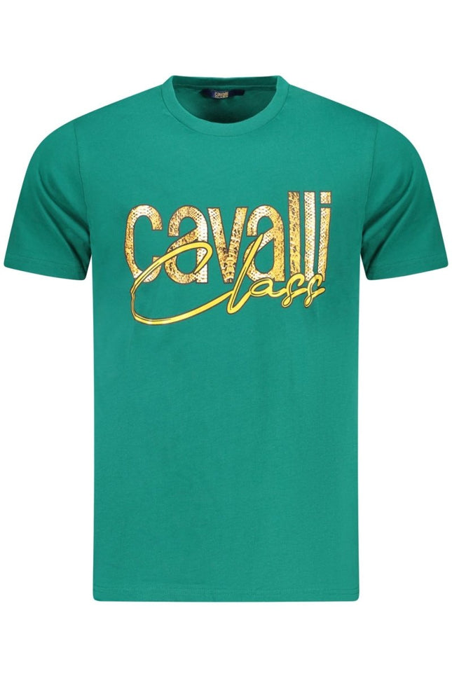 SEO. Cavalli Class Kurzarm-T-Shirt Herren Grün - Grün Linkreich